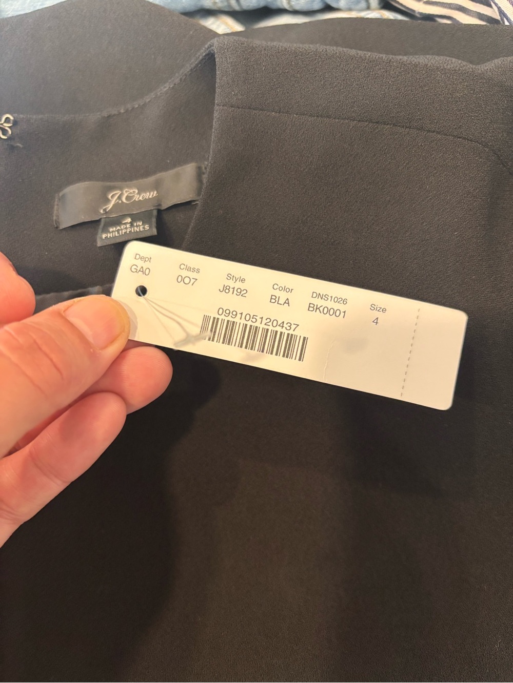 J.Crew black top size 4 new with tags - Picture 6 of 7